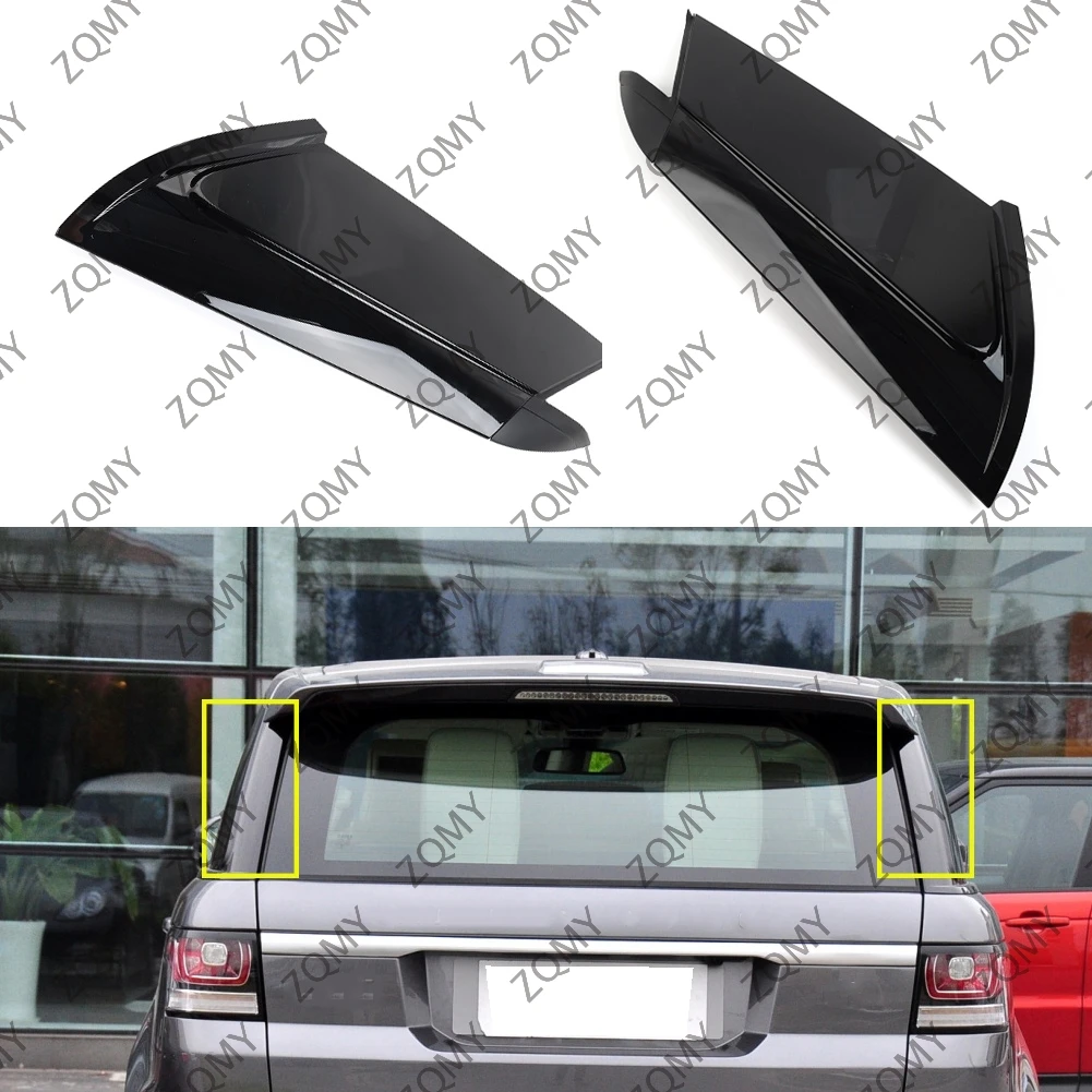 2PCS Rear Outside D Pillar Finish Molding Trim For Land Rover Range Rover Sport 2014 2015 2016 2017 2018 2019 2020 2021 2022