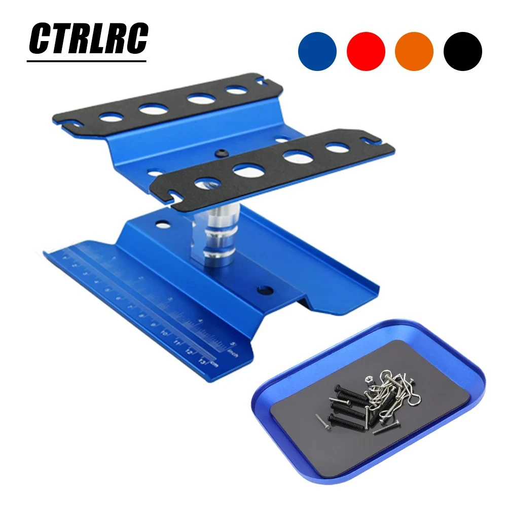 RC Car Work Stand Repair Workstation 360° Rotation Lift with Screw tray for Traxxas Axial Arrma Redcat 1/8 1/10 1/12 1/16 RC Car