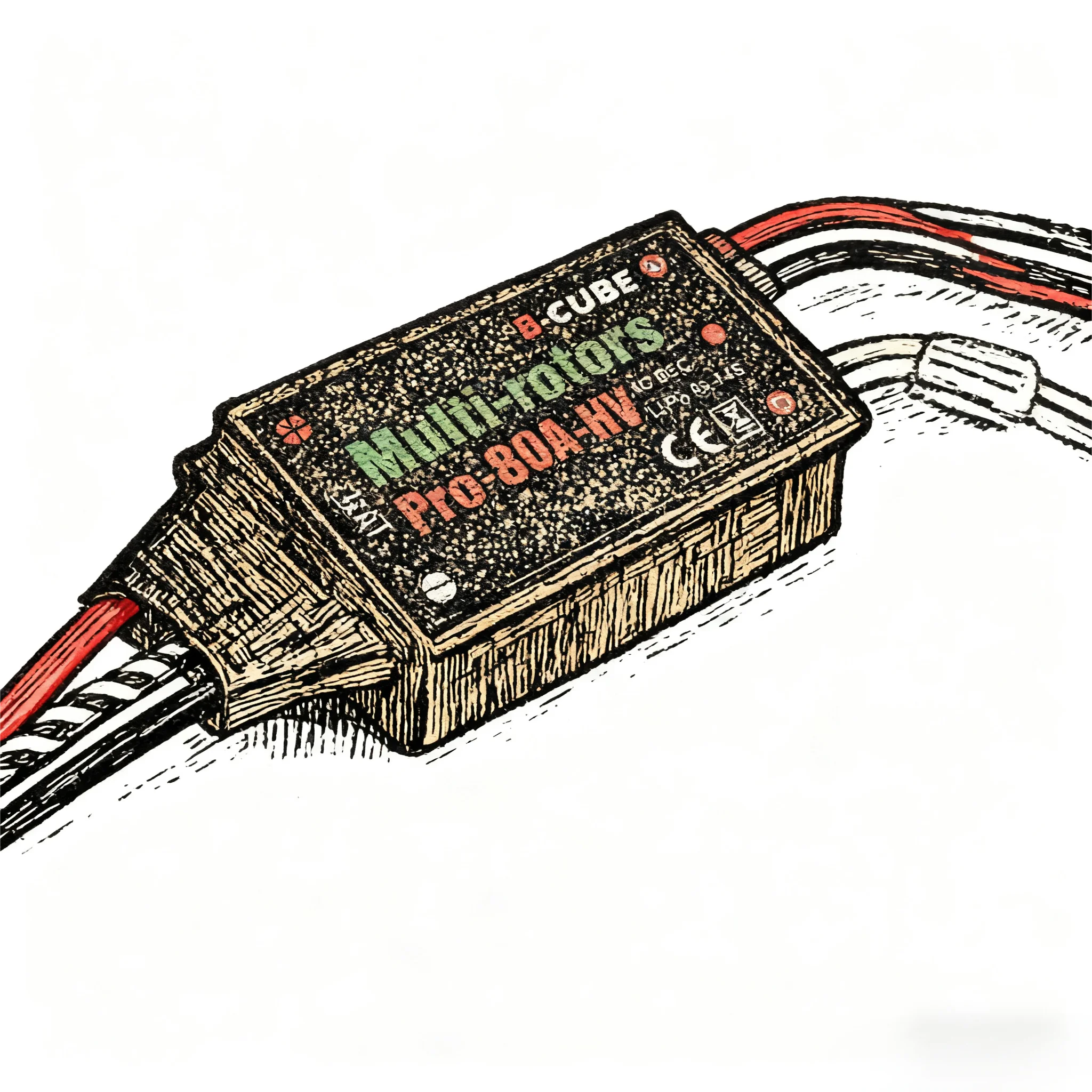 

HanNiu B-CUBE Multi-rotors pro 80A HV V3 ESC бесщеточного высоковольтного ESC для DIY сельскохозяйственного мультироторного дрона