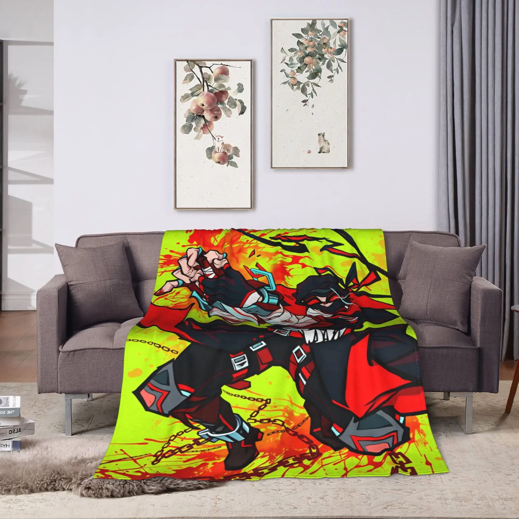 MADNESS COMBAT Blanket Quality Warm Soft  Bedding Throws Spring Travel Office Bedroom Funny Bedspread