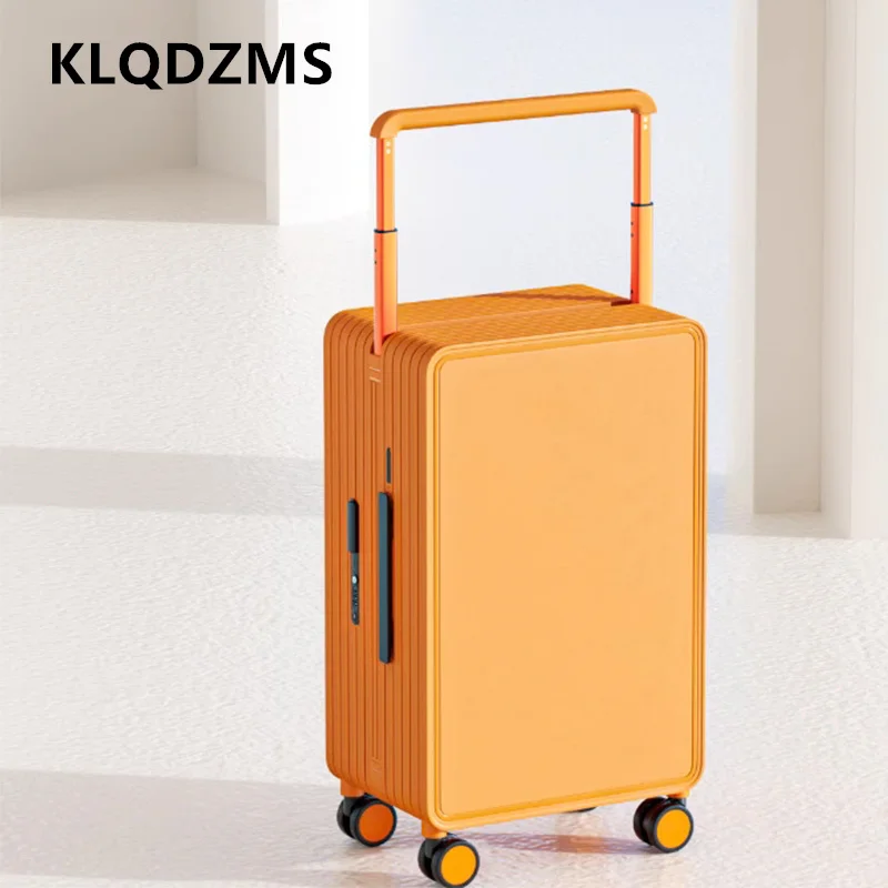 

KLQDZMS 20 Inch PC Suitcase 24"Women's Boarding Box 26" Large Capacity Trolley Case USB Charging Universal Wheel Luggage
