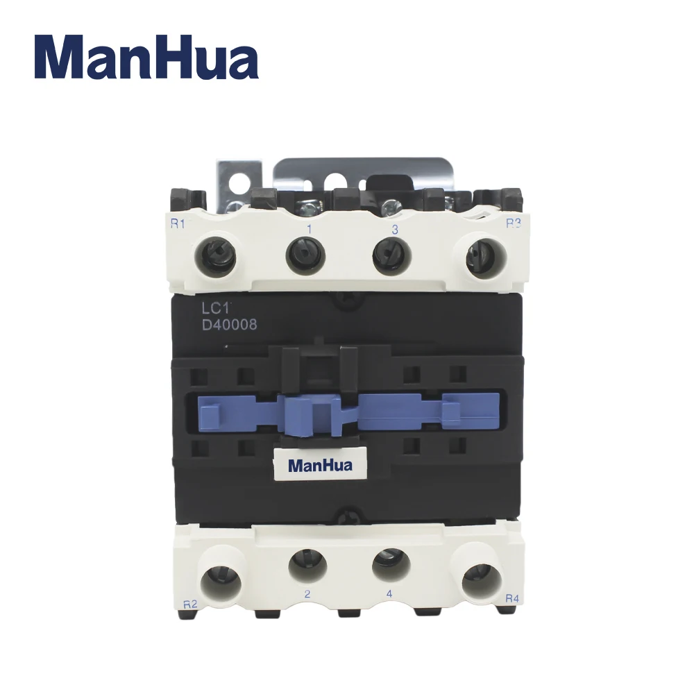 ManHua Din Rail AC Contactor LC1-D40008 60A 220V 4P 50/60Hz Controler Electrical Contactor