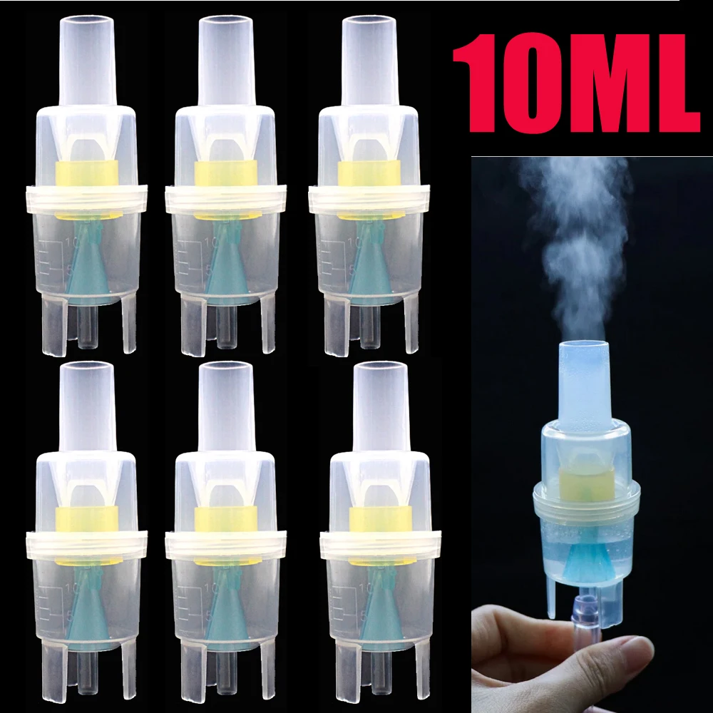 

10ML Health Care Inhaler Parts Medicine Tank Cup Compressor Nebulizer Accessary Atomized Spray Injector Wholesale