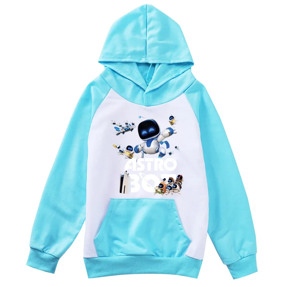 Game ASTRO BOT Hoodie Kids ASTROBOT Jumper Teenager Boys Hooded Coats Baby Girls Long Sleeve Outerwear Children Autumn Clothing