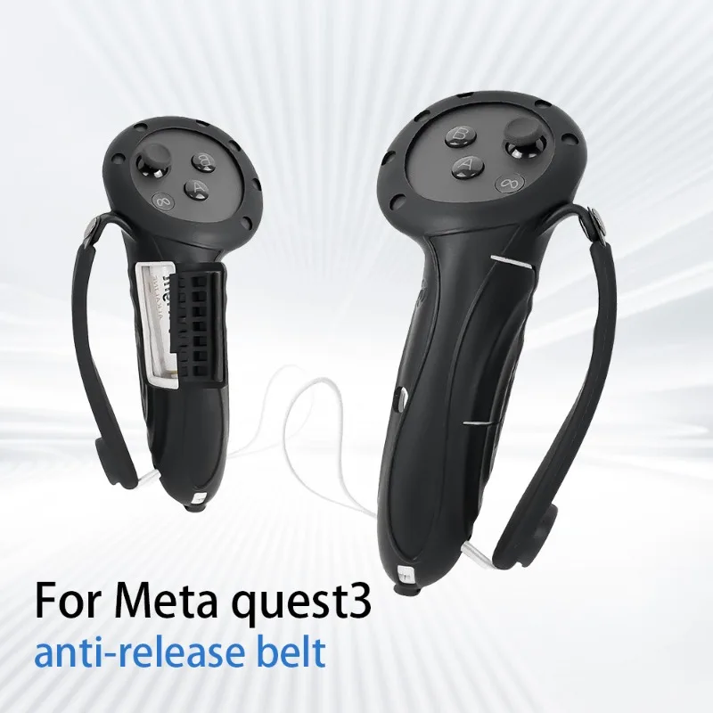 Suitable for Meta quest3 Silicone Handle Protective Cover Extended Adjustable Strap Quick Disassembly Battery Two-piece Pack