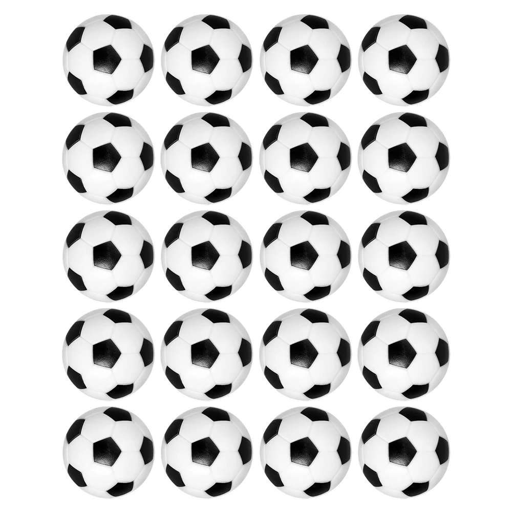 Pelotas de futbolín de 20 piezas, pelotas de repuesto para fútbol de mesa, Color brillante, fuertes para máquinas de mesa, premios de competición