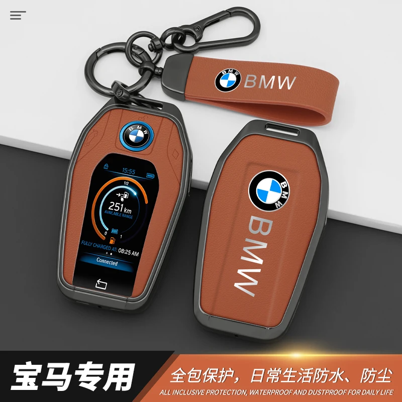 

Car Key Case LED Display Fob Cover Smart Remote Shell For BMW X3 X5 X6 F30 F34 F10 F20 G20 G30 G01 G02 G05 F15 F16 1 3 5 7 Serie