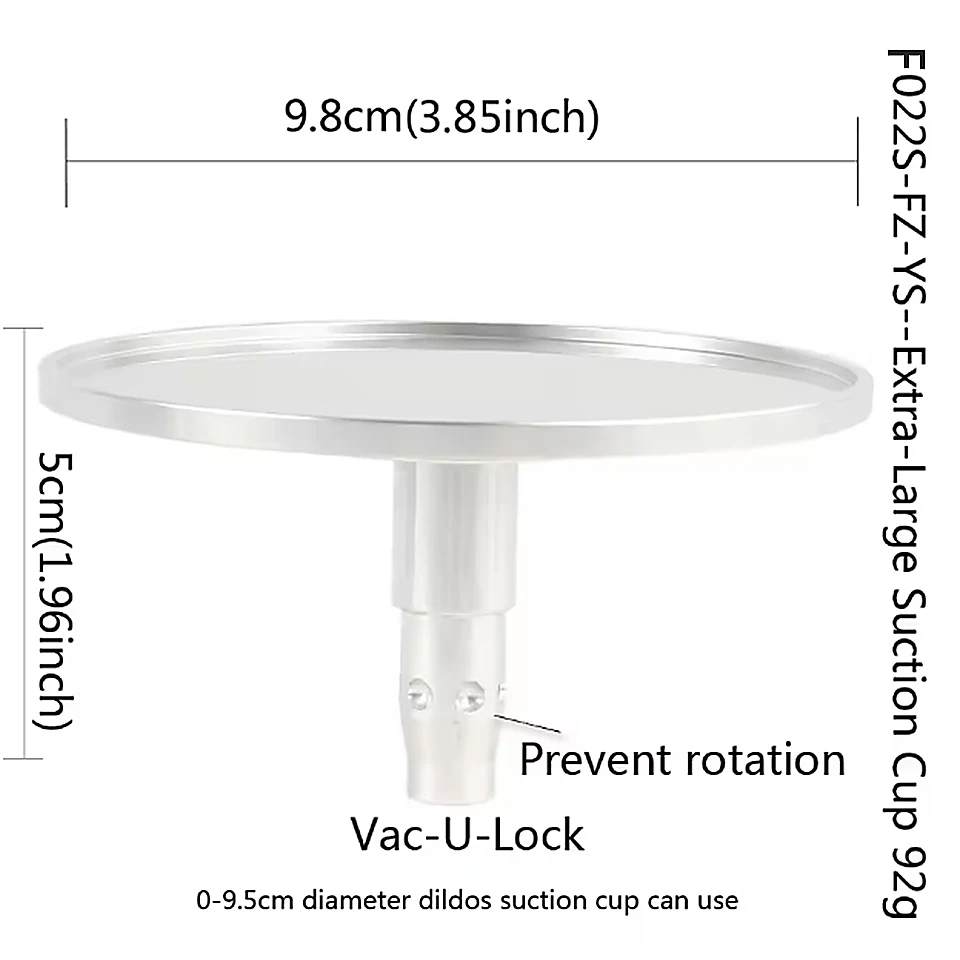 DTSUDU Upgrade Anti-Rotation Suction Cup for Sex Machine Quick Connector with Six Holes VAC-U-LOCK Attachments Dildo Holder view 2