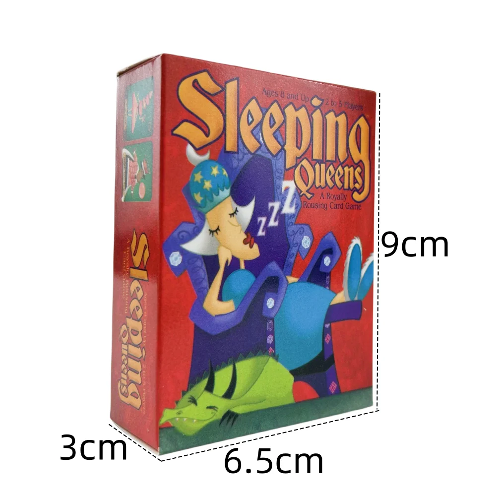 Full English Sleeping Queens Board Game Card Family Gift Wake Up Queen Strategy Game Fun Childrens Game Card