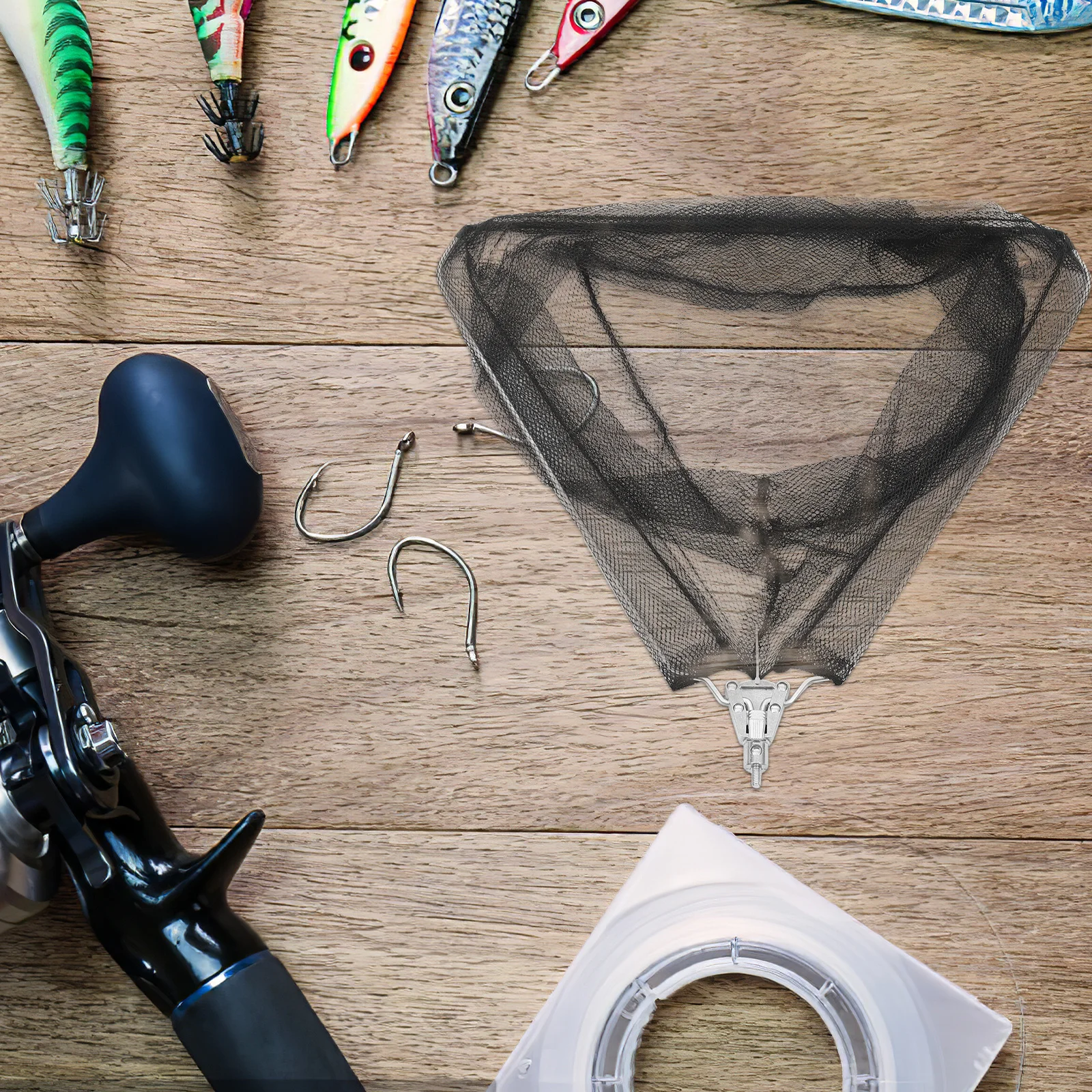 

Heavy Duty Portable Fishing Net with Triangle Basket Large Size for Safe Fish Handling Ideal for Freshwater and Saltwater