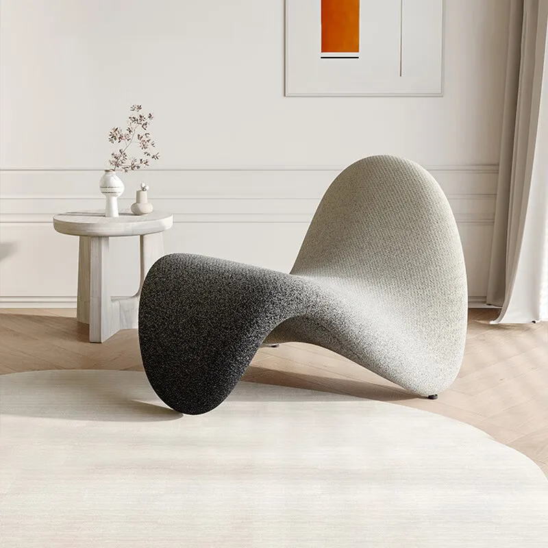 Tongue chair Nordic designer art creative casual chair living room lying down