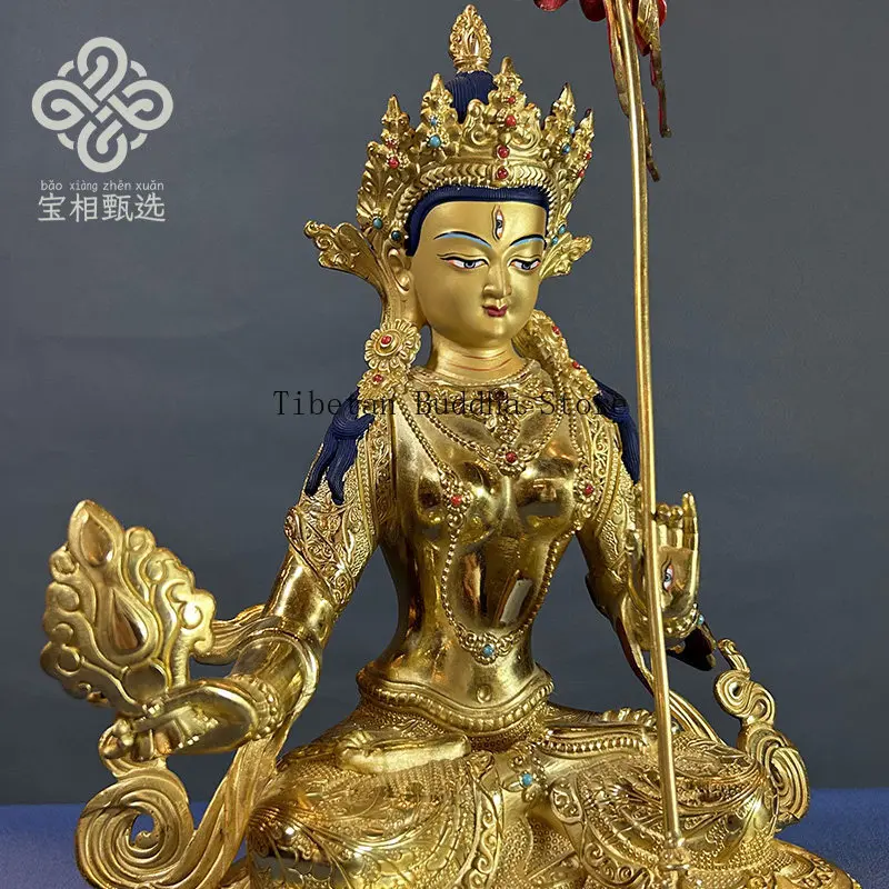 Big white umbrella cover Buddha mother pure copper gilt Buddha statue selection y1 Tibetan tantra Buddhist hall