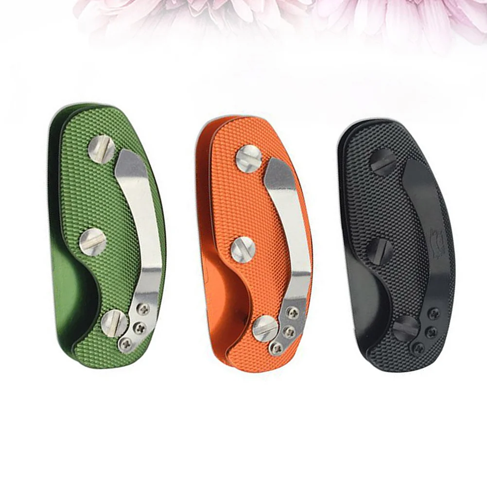 

3pcs Aluminum Alloy Organizer Compact Key Holder Clips With Built-In Clip For Car Fob Oversized Keys Durable Key Folder Ring