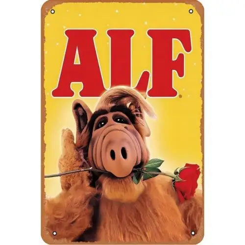 ALF-Filmposter-Schild aus wetterfestem Aluminium-Aluminium