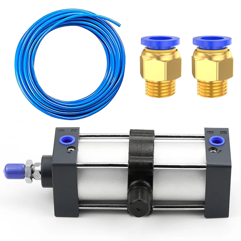 

SC standard pneumatic cylinder SC32mm aperture double acting 50mm stroke with SC32-TC and PC connector