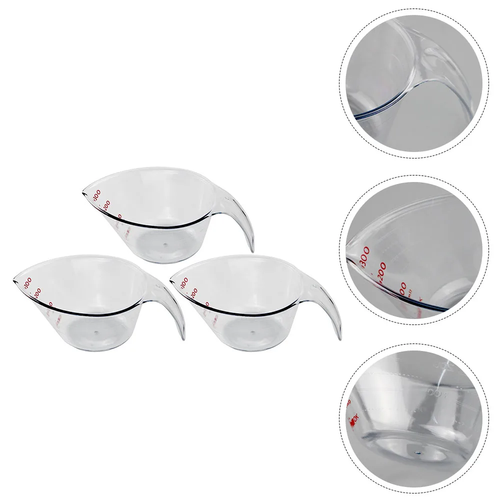 

6pcs Plastic Measuring Cup High Temperature Resistance Strong Corrosion Resistant Easy Clean Comfortable Grip Kitchen