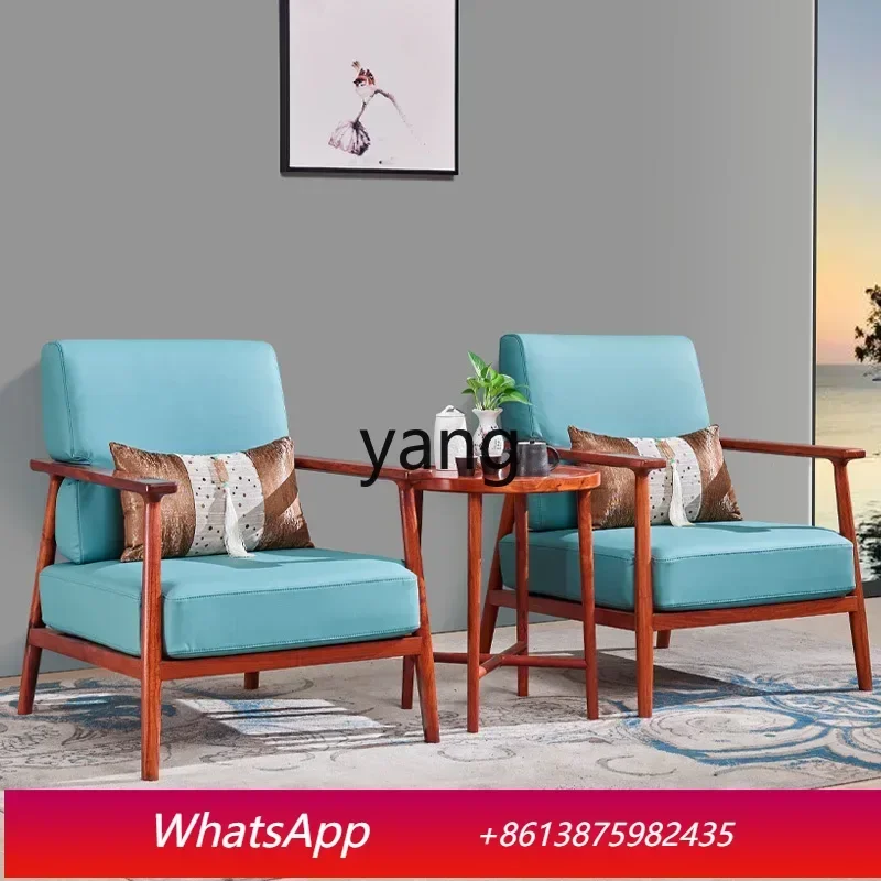 LTT armchair three-piece new Chinese leisure bedroom chair light luxury rosewood