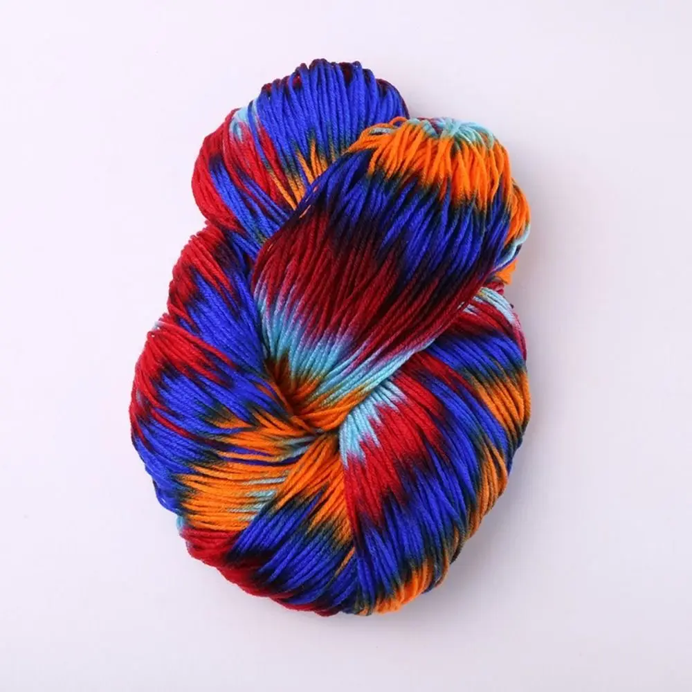 

Warm Acrylic Wool Yarn Segment Dyed Mixed Color Knitting Crochet Thread Hand-woven Scarf