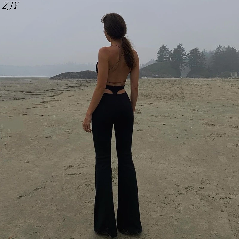 Women's Summer Slim High Waist Wide Leg Pants Casual Comfortable Long Trousers Commute Sle Other Material 00%