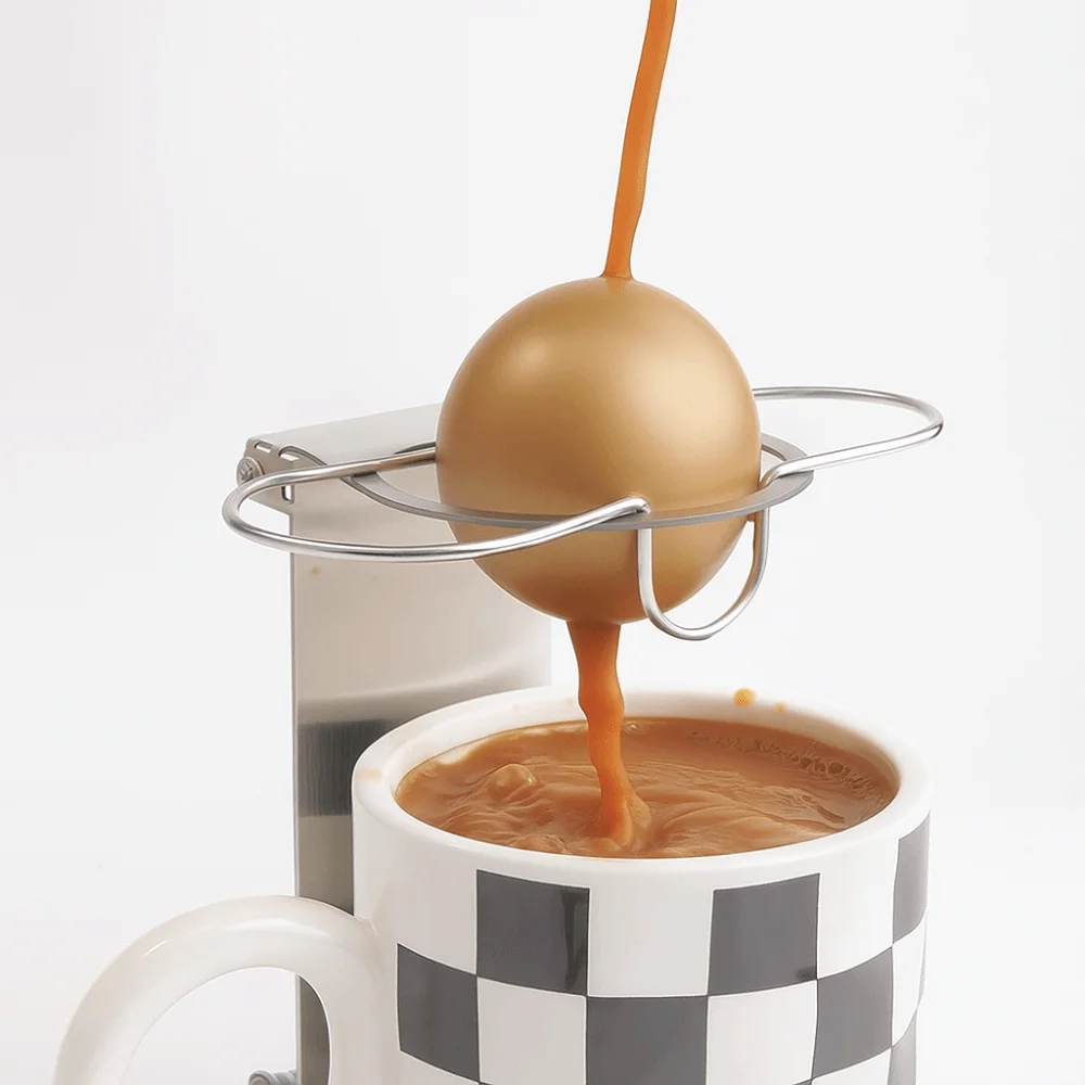1/2Pcs Accessories Stainless Steel Frozen Ball 55mm 38mm Espresso Chilling Ball Silver Espresso Cooler Beverage lovers