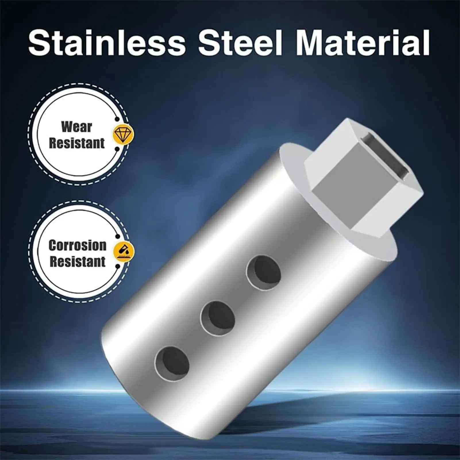 

Trailer Jack Electric Drill Adapter Stainless Steel Connector Cordless Drill Adapter Kit For Car RV Boat Camper Garage Road Trip