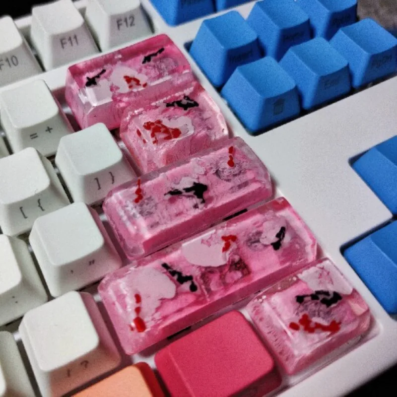 Mechanical Keyboard Resin Process Koi Fish All Colors Available Keycap Customized MX Key Caps Mechanical Keyboard Gift Idea