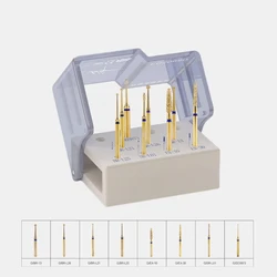 Dental Pulpotomy Grinding Head Open Pulp Cavity Bur Kit Needle Extended Handle Ball Drill Pulp Cavity Repair High Speed Handle