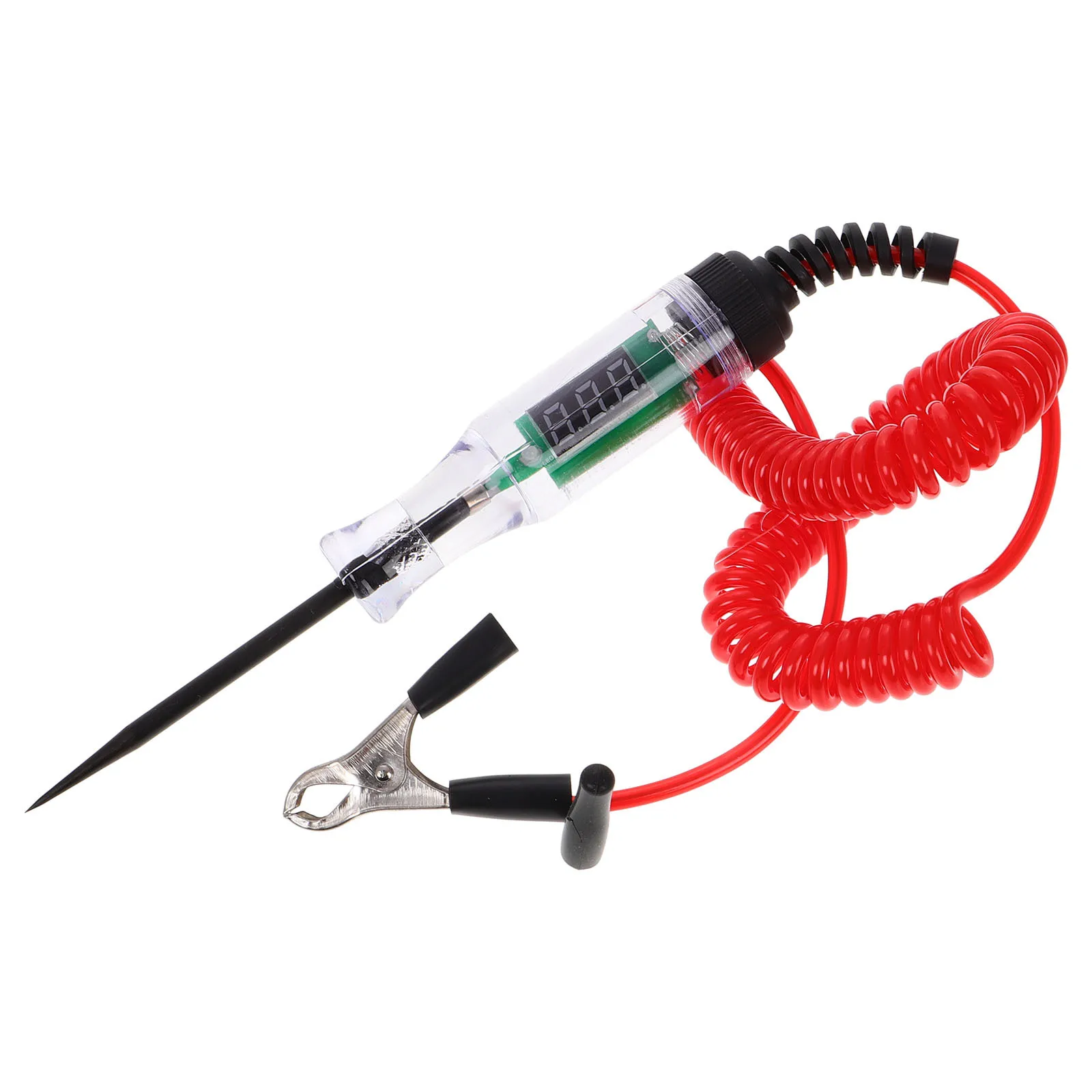 Tester obwodów samochodowych, cyfrowy tester napięcia LED 3-70V, metalowa sonda, tester ciągłości obwodów elektrycznych samochodu.