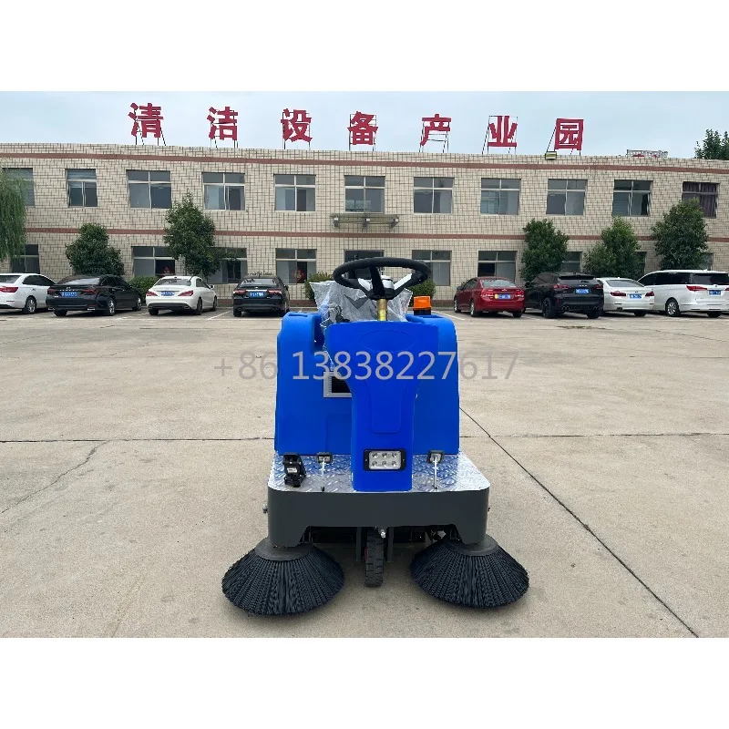 Road Sweeper Machine for Society, Industrial Floor Sweeper and Scrubber Featuring Odorless Cold Steel Dustbin