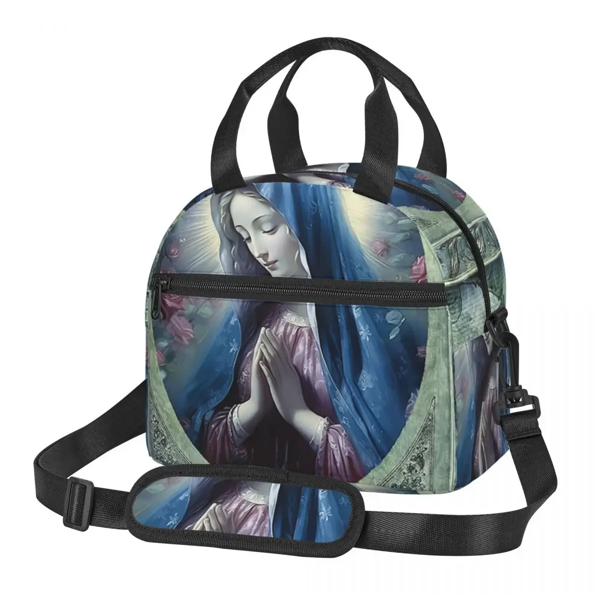 

Католицизм Святых Иисус Мэри Сумки для обеда Изолированная коробка для бенто Сумка для обеда Сумки для пикника Сумка-холодильник Термосумка для женщин и детей Работа