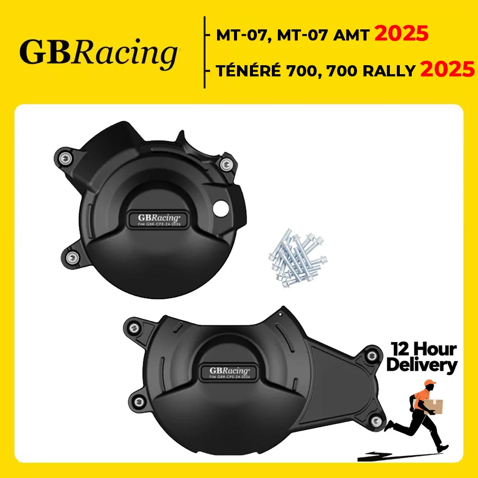 

GBRacing For YAMAHA - MT-07, MT-07 AMT 2025 - Ténéré 700, 700 Rally 2025 Water Pipe Pump Cover Clutch Cover Alternator Cover