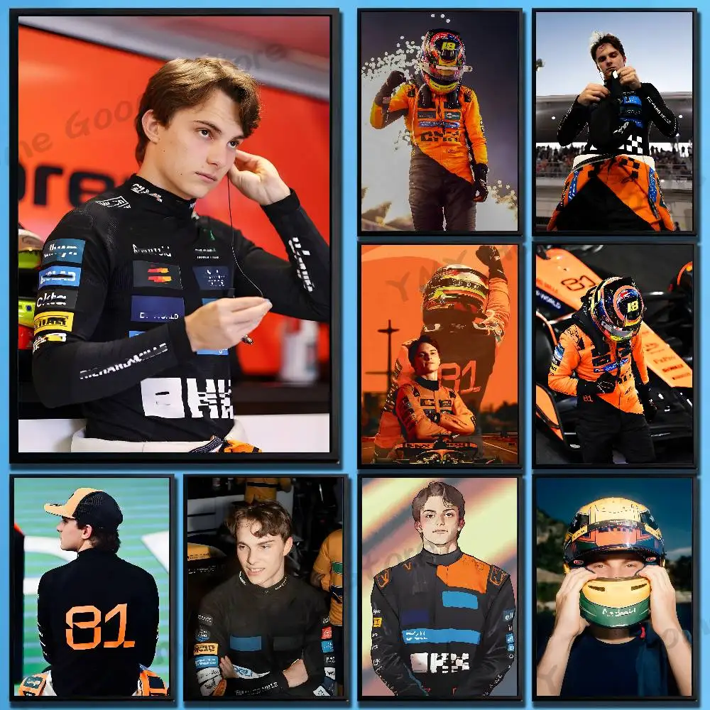 Racer 81 O-Oscar P-Piastri Poster For Wall Prints for Living Room Bedroom Office Home Decoration Gift
