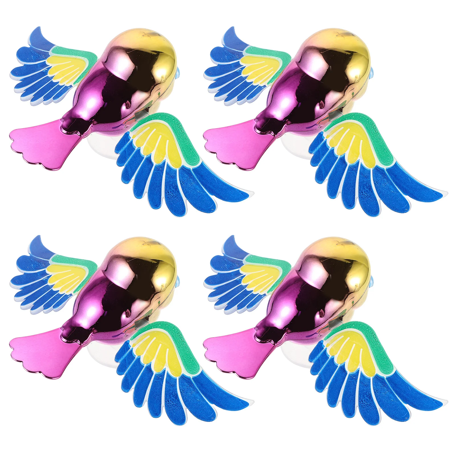 

4Pcs Flying Bird Car Rearview Mirror Decoration Wind-Powered Flapping Wings Adhesive Base Car Dashboard Accessories Cartoon