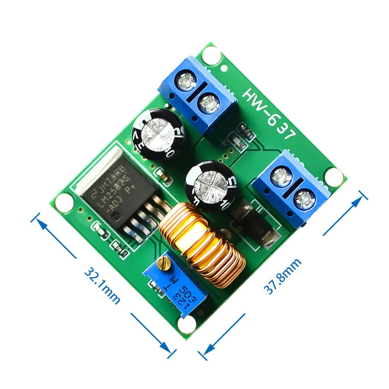 1~100Pcs DC Adjustable Boost Module LM2587 High-Power Step-up Voltage Regulator Power Board 3V5V12V to 19V24V30V36V