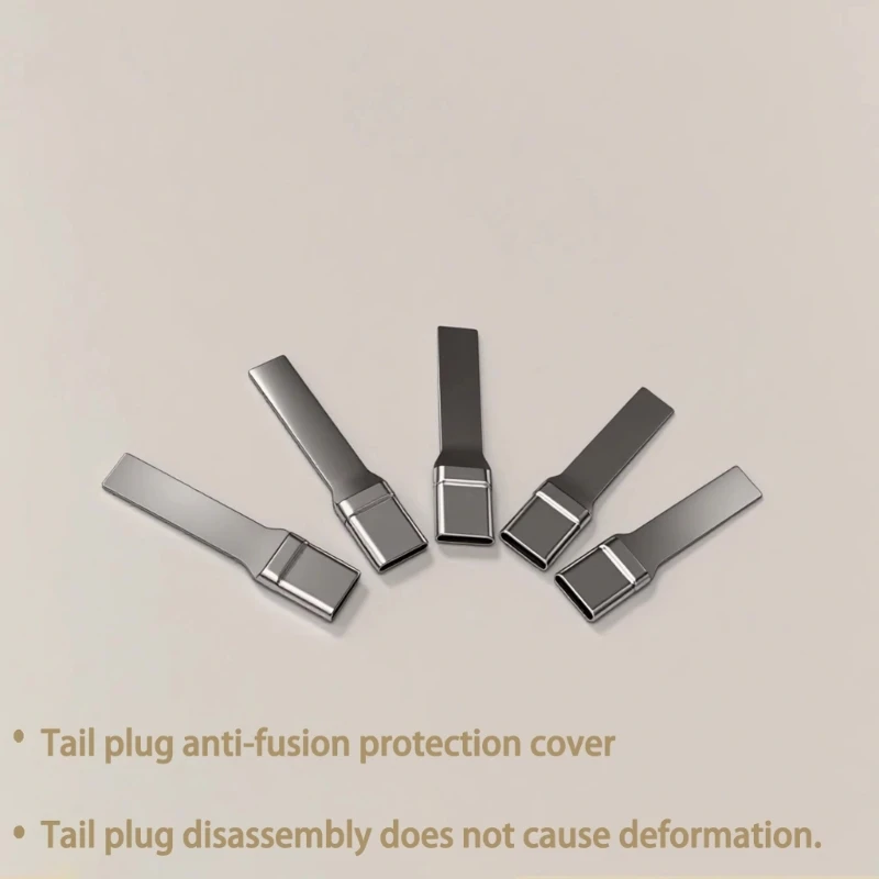 

Maintenance Tool Set With Anti Melt Guards Secure Grip Tail Plug Cover For Type C Interfaces 5Pcs