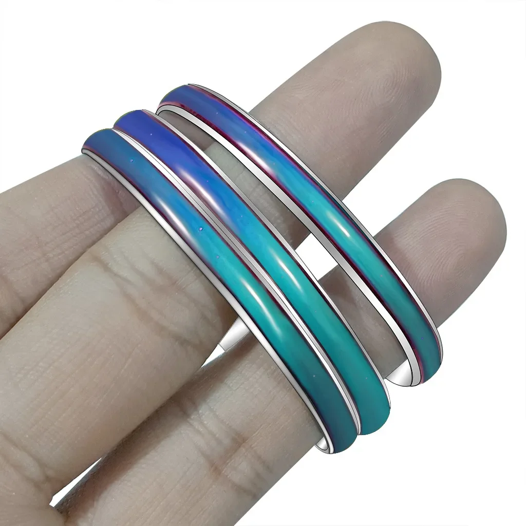 Mood Bracelet 6mm Temperature Controlled Color Change Bangle Bracelet Jewelry for Women