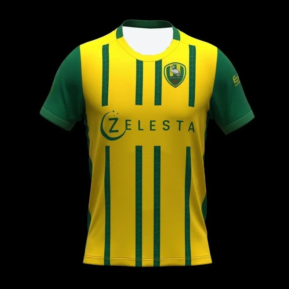 2026 Nieuw ADO Den Haag 3D Geprint Voetbalshirt Heren Zomer Sport Buiten T-shirt Ademend Snel Droogend Streetwear Kleding