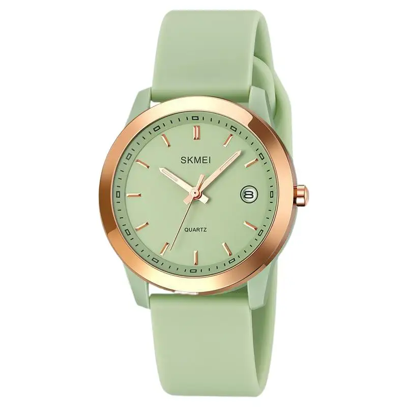 ساعة SkmeiGood المظهر للطلاب بسوار من السيليكون للفتيات والأولاد، ساعة كوارتز للامتحان بسيطة مقاومة للماء وصامتة