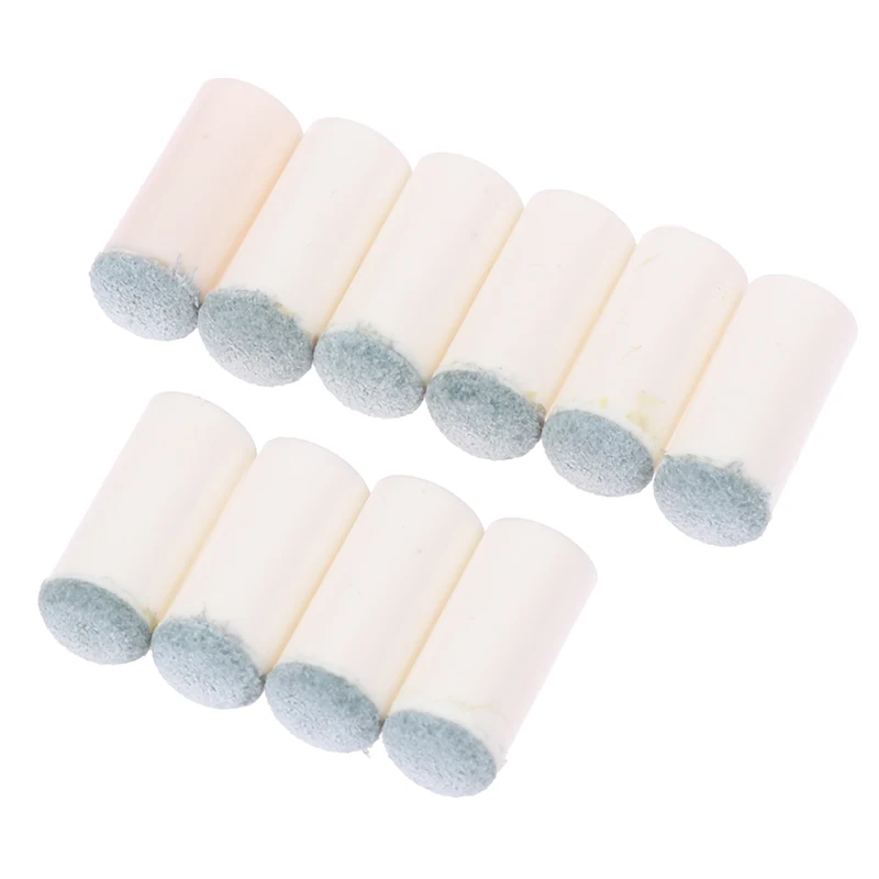 10pcs 10mm Slip-on Billiards Cue Tips Protector Pool Cue Stick Entertainment Billiard Replacement Stick Tip Accessories