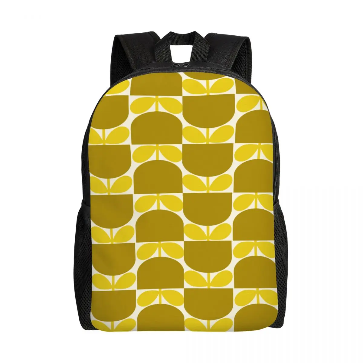 Custom Print Block Flower Sunshine Orla Kiely Backpacks for Women Men Water Resistant College School Bag Print Bookbags