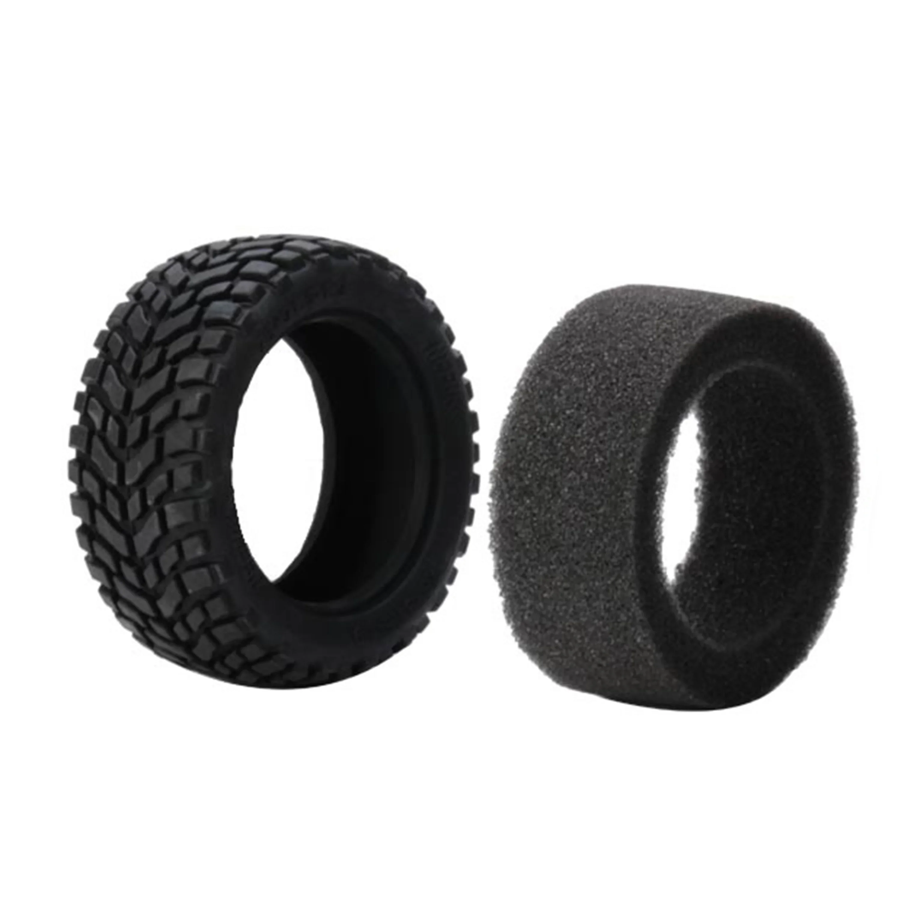 4PCS NEEBRC 75mm 1.9 inch Rubber Tyre Wheel Tire Hex Rim Hub for 1/10 1/14 1/16 RC Car Crawler Off-road Climbing HPI Wltoys