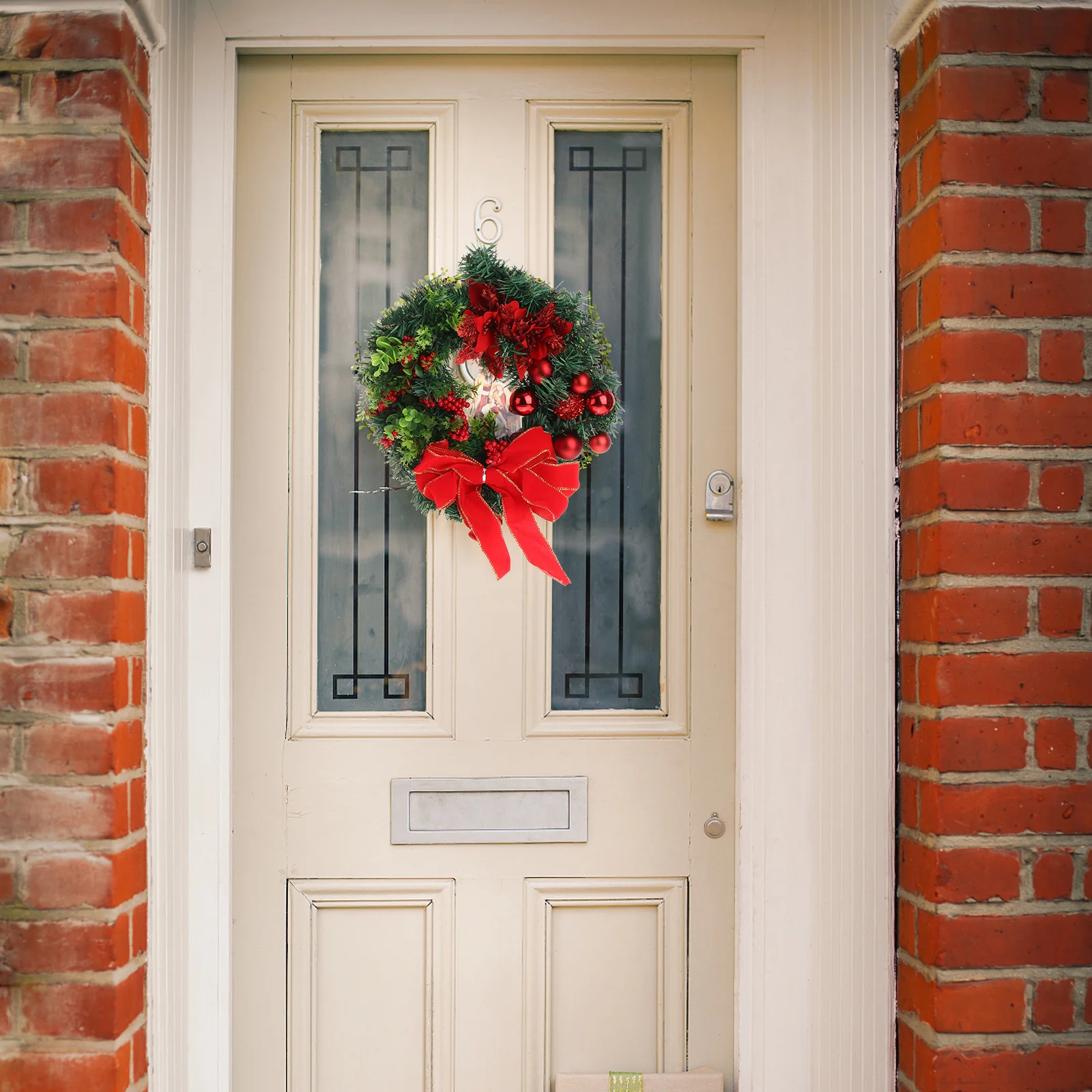 

1Pcs Christmas Jesus Wreath Holiday Garland Door Hanging Ornament Xmas Party Decoration Home Decor Christmas Wreath