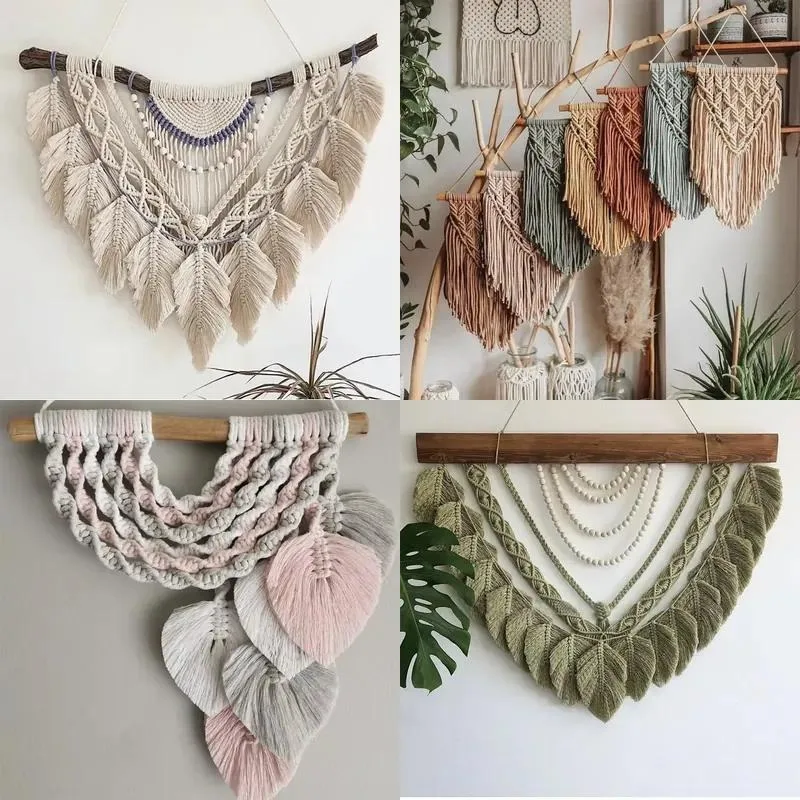 Bohemian round leaf decoration home decoration wall hanging art home wall decoration living room