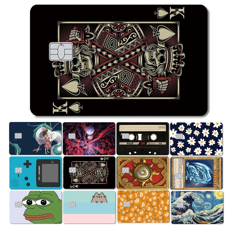 

Fashion Anime Buttterfly Flower Pig Paint No Fade Skin Case Sticker Film for Large Small No Chip Credit Card Debt Card