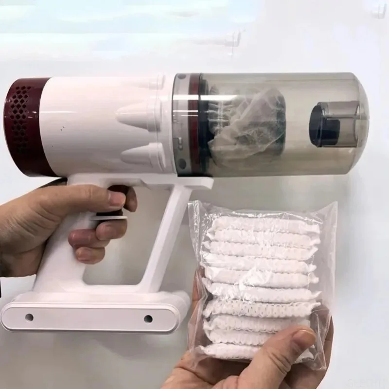 100Pcs Vacuum Cleaner Filter Mesh Protective Cover, Nonwoven Fabric Filter Mesh Spare Parts for Vacuum Cleaner