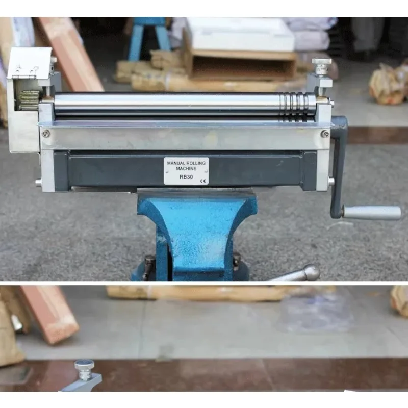 Manual Metal Sheet Round Bending Machine Hand Plate Round Rolling Machine