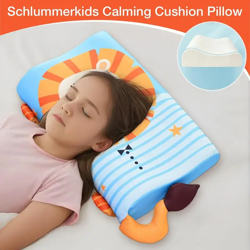 Kids Sleeping Pillow Small Pillow For Daycare Preschool Nap Time Ergonomic Bed Pillow Skin-Friendly Travel Cushion For Kids