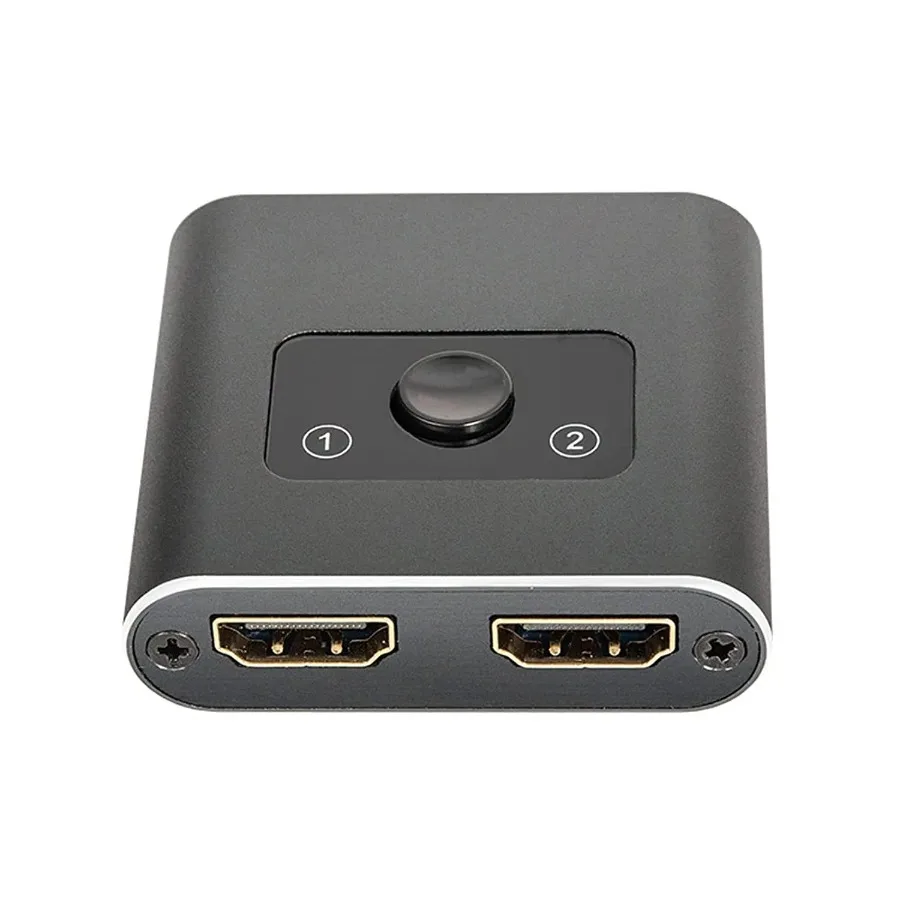 

HDMI Switch 4K HDMI Splitter; 2 Input 1 Output Or 1 In 2 Out; Supports 4K 60Hz 3D HD 1080P For PC Monitor; Projector; Blu-Ray P
