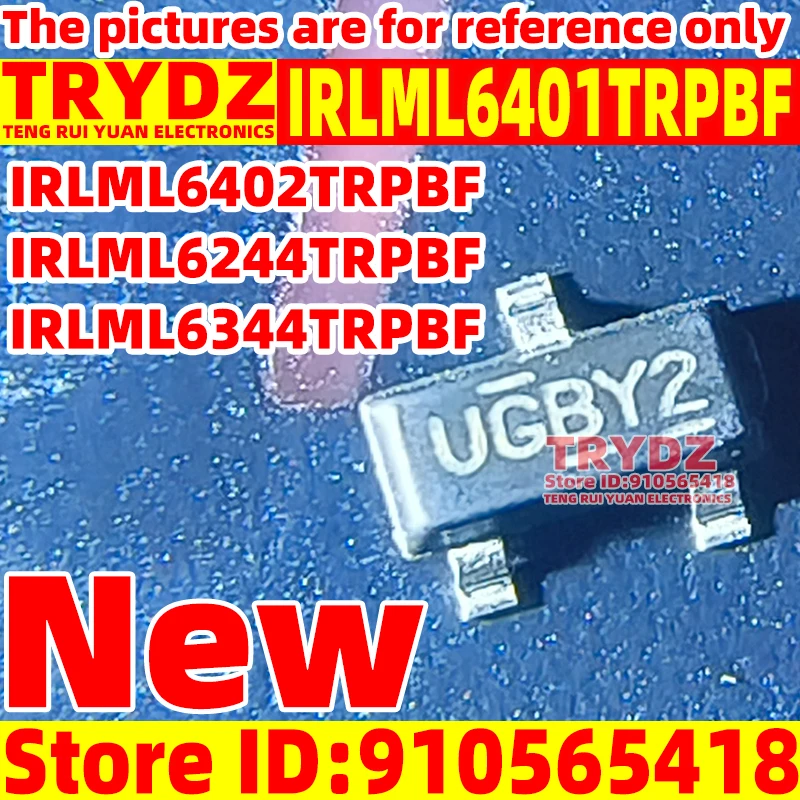 200-20pcs Original New IRLML6401TRPBF IRLML6402TRPBF IRLML6244TRPBF IRLML6344TRPBF SOT-23 N-channel transistor