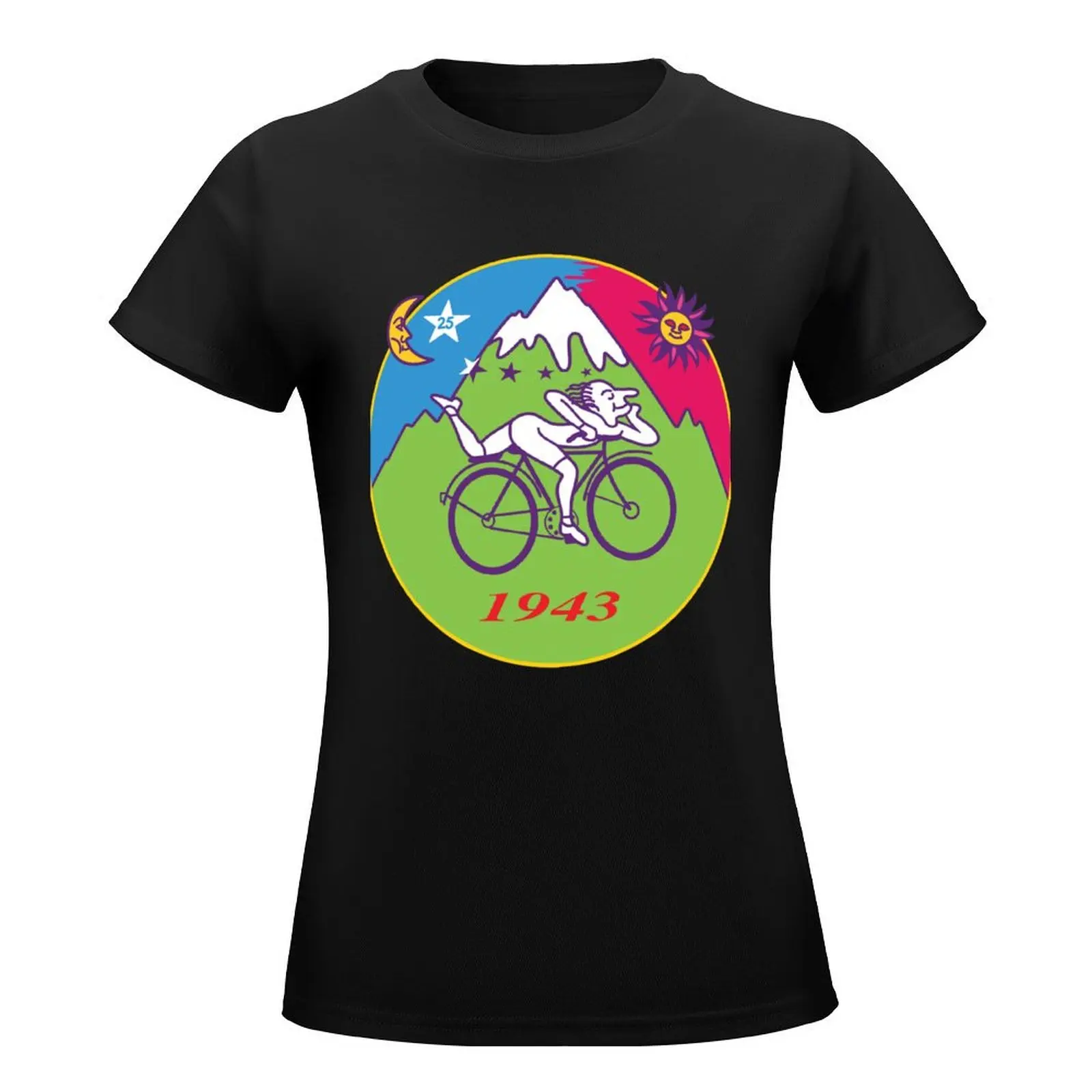 Albert Hofmann Bicycle Day LSD 1943 T-Shirt cute clothes vintage clothes korean fashion summer top Woman fashion